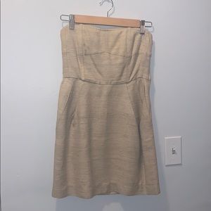 Tweed Strapless Dress, with pockets!